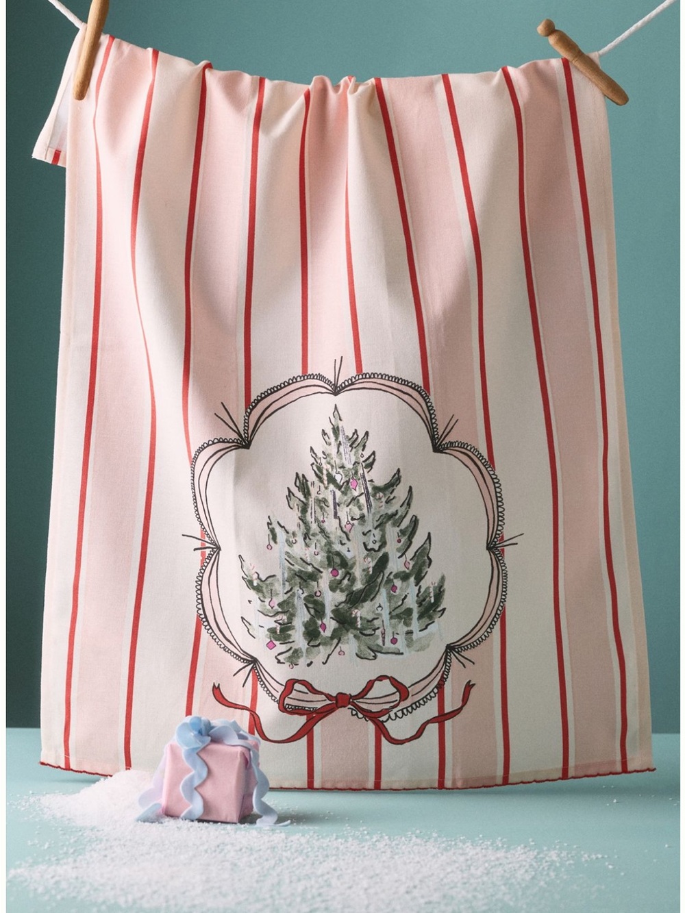 ANTHROPOLOGIE➕Picture Perfect Tree Dish Towel NWT